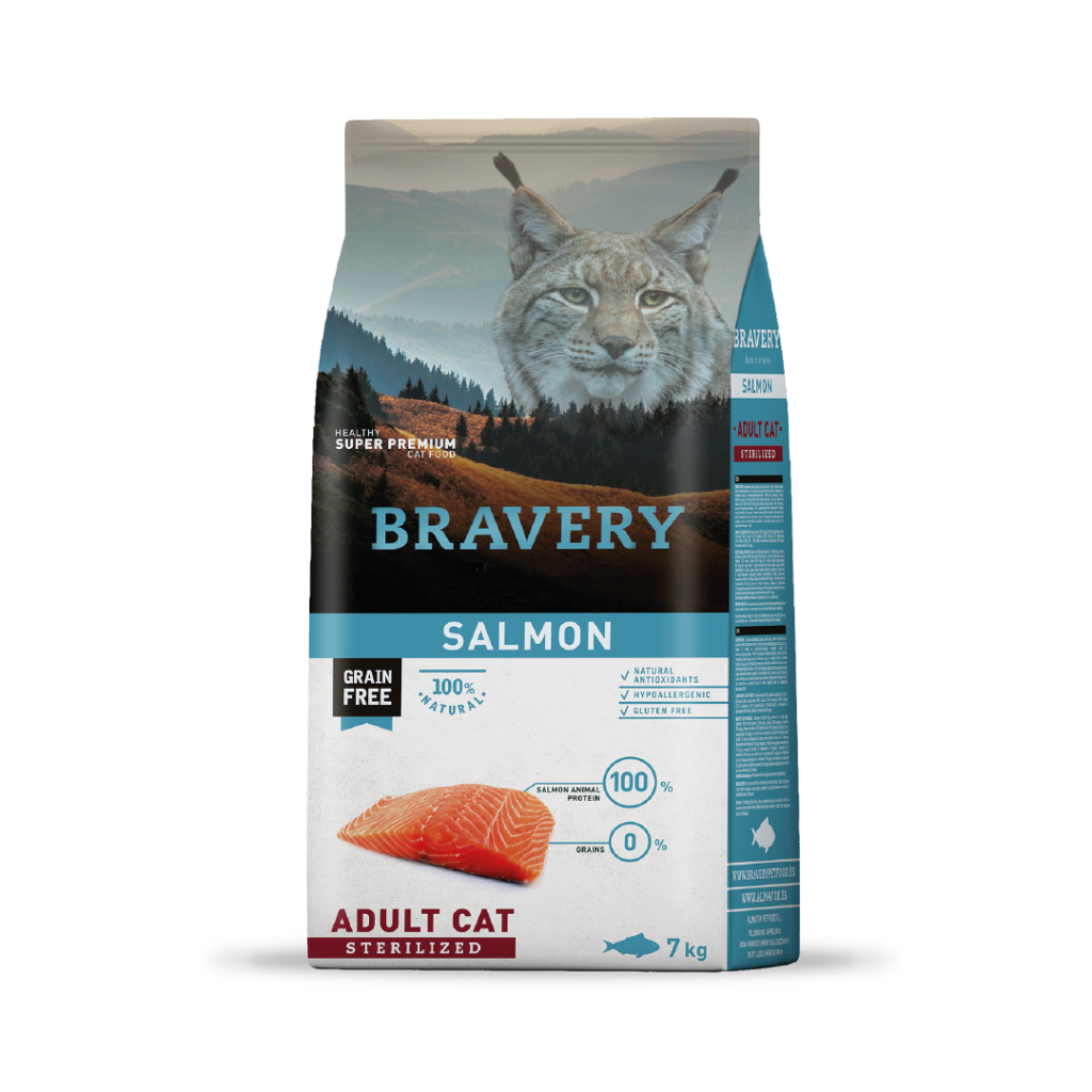 BRAVERY - SALMON ADULT CAT 7 KG
