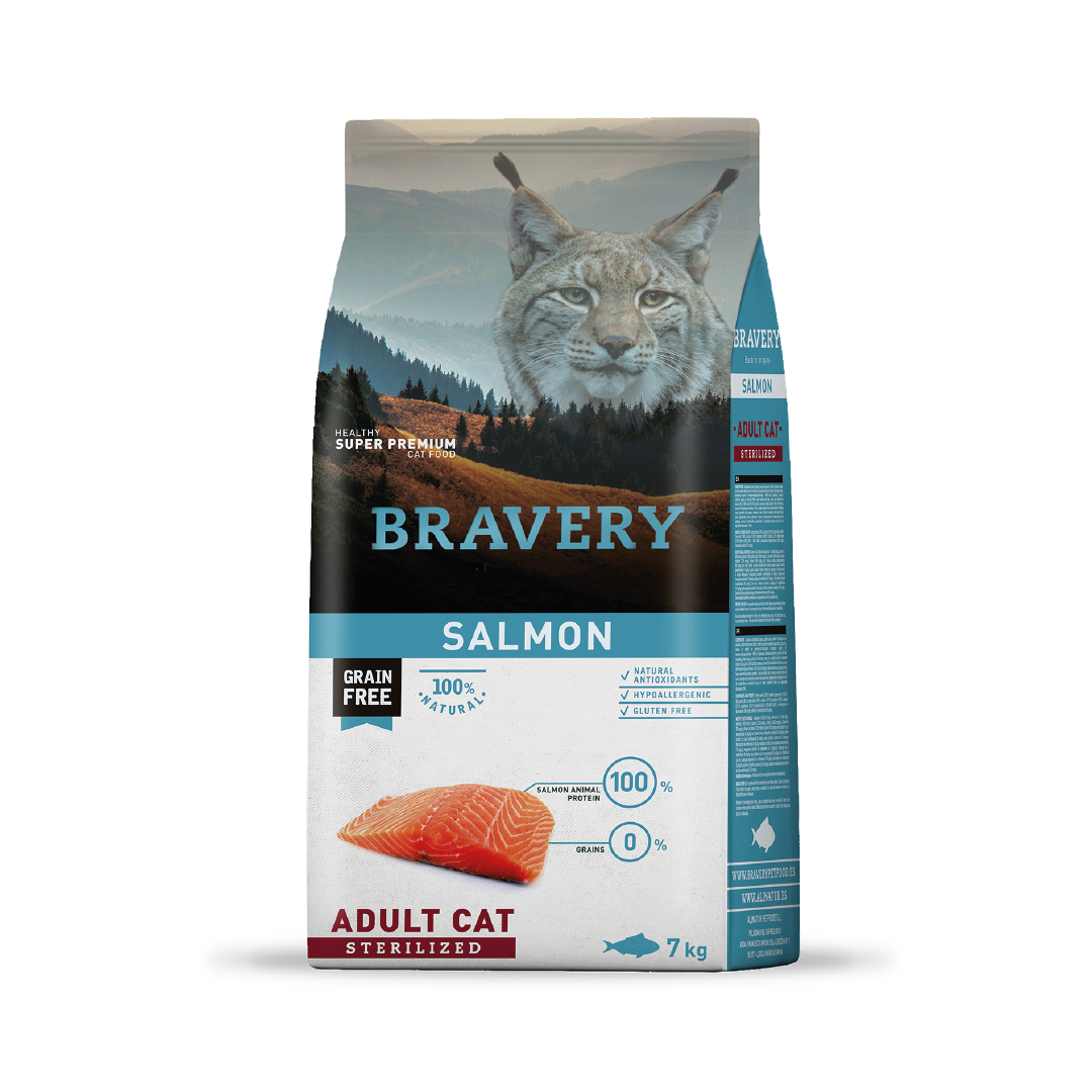 BRAVERY - SALMON ADULT CAT 7 KG