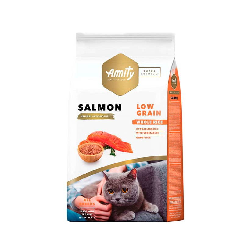 AMITY - GATO ADULTO SALMON LOW GRAIN 7 KG
