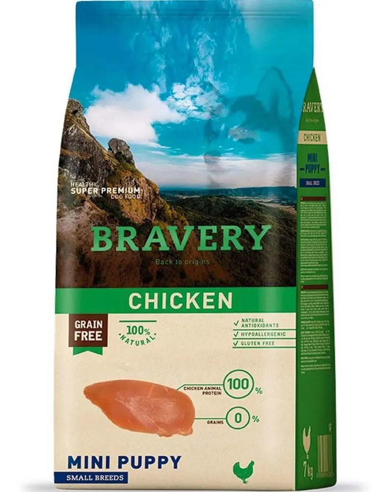 BRAVERY - CHICKEN PUPPY SMALL BREEDS 2 KG