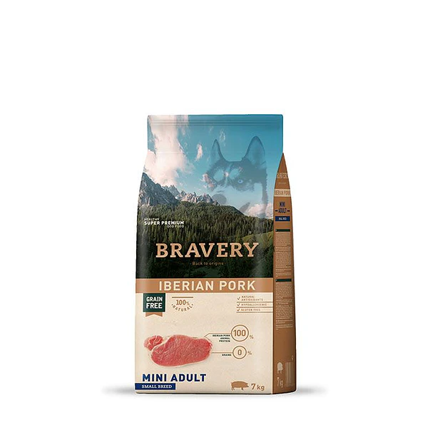 BRAVERY - IBERIAN PORK MINI ADULT SMALL BREEDS 7 KG