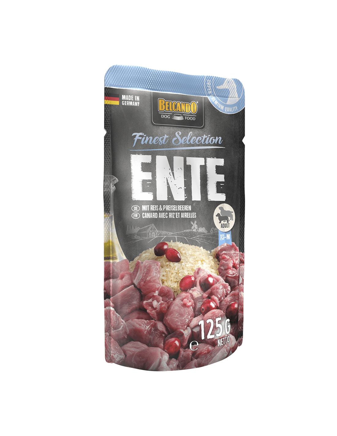BELCANDO - PATO CON ARROZ Y ARANDANO 125 GR