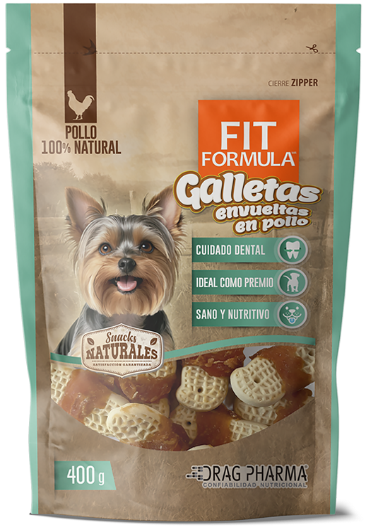 FIT FORMULA - SNACK GALLETAS CON POLLO 400 GR - Imagen 2