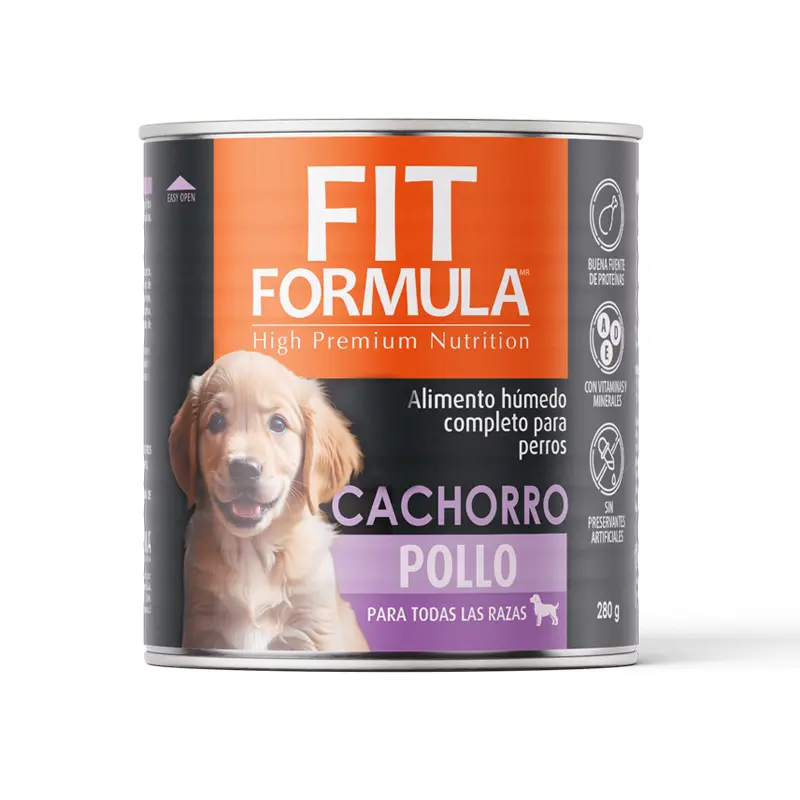 FIT FORMULA - LATA CACHORRO POLLO 280G