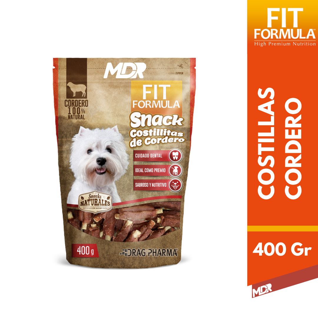 FIT FORMULA - SNACKS COSTILLITA DE CORDERO 400GRS - Imagen 3