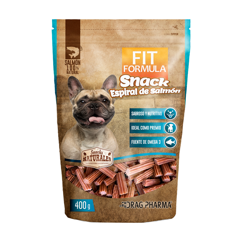 FIT FORMULA - SNACK ESPIRAL DE SALMON 400 GR