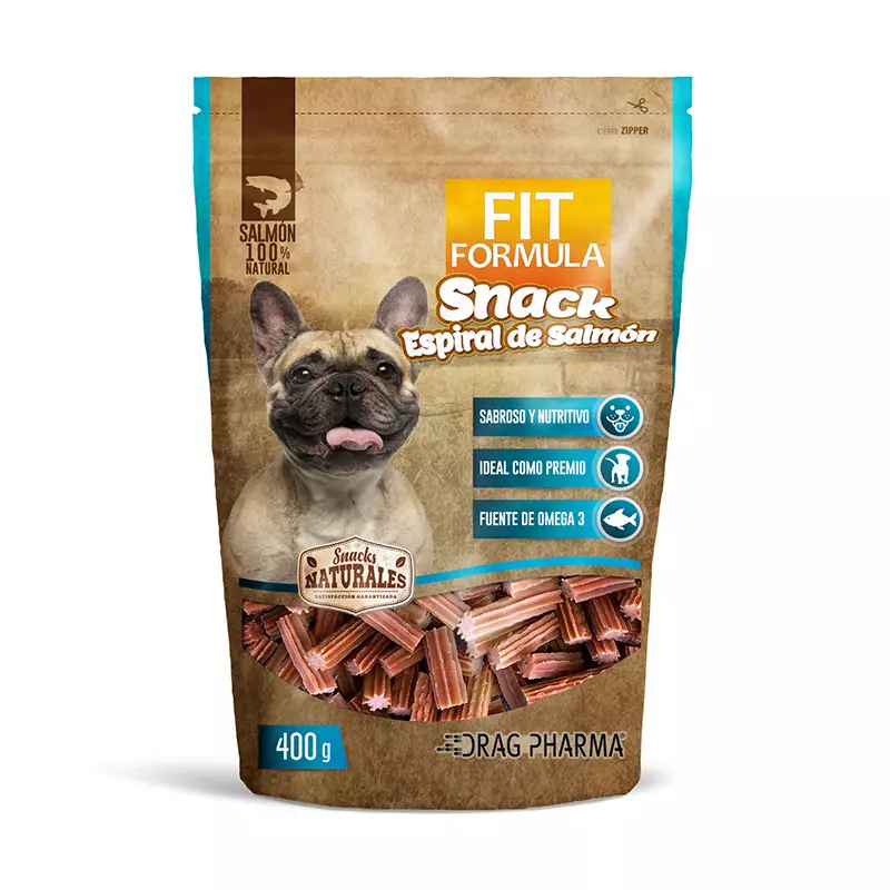 FIT FORMULA - SNACK ESPIRAL DE SALMON 400 GR - Imagen 3