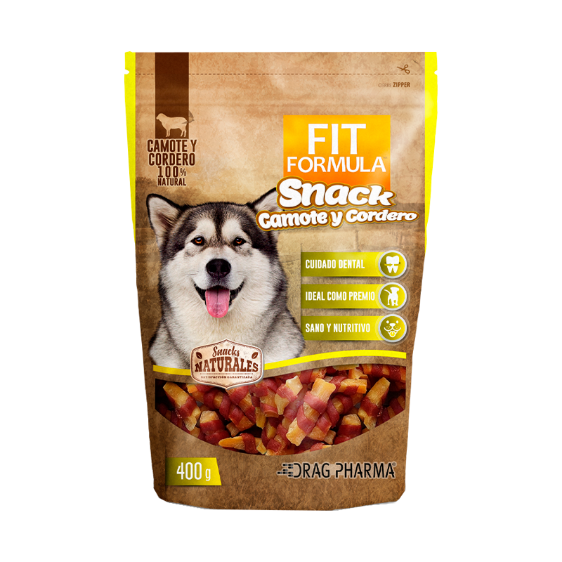 FIT FORMULA - SNACK CAMOTE Y CORDERO 400GR