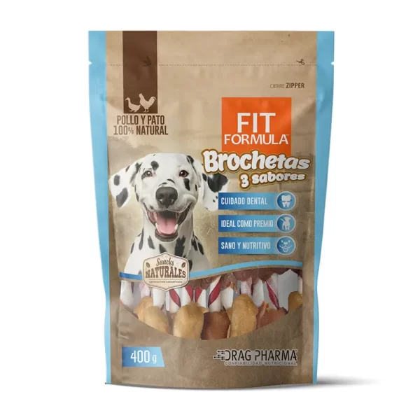 FIT FORMULA - SNACK BROCHETA 3 SABORES 400 GR