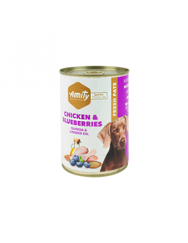 AMITY - PERRO LATA CHICKEN AND BLUEBERRY ADULT WET FOOD 400 GR - Imagen 2
