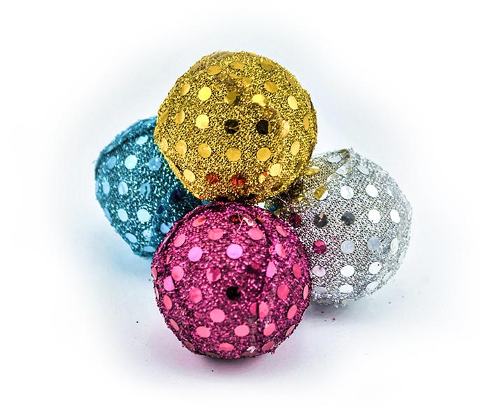 WONDER CAT - SET 4 PELOTAN CON BRILLO PARA GATOS (62626-145)
