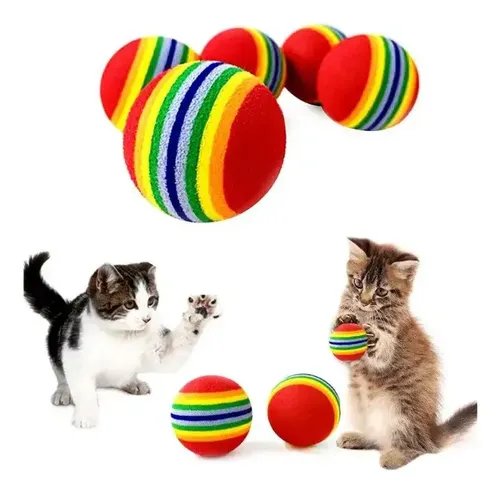WONDER CAT - SET 4 PELOTAN CON BRILLO PARA GATOS (62626-145) - Imagen 2