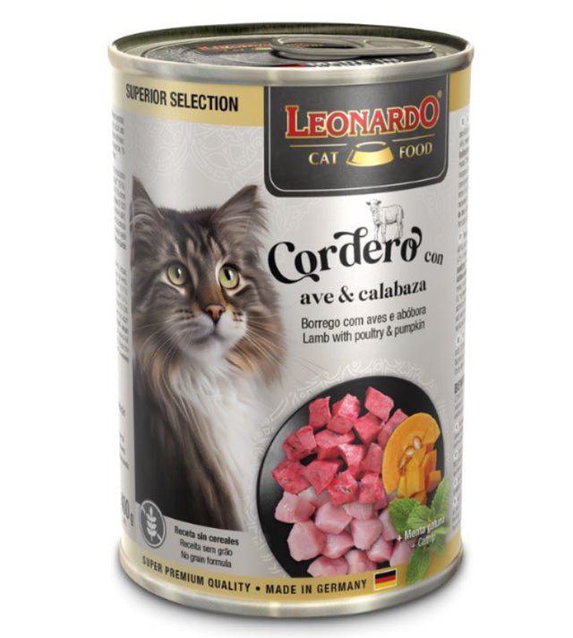 LEONARDO - LATA CORDERO,AVE,CALABAZA 400GRS - Imagen 3