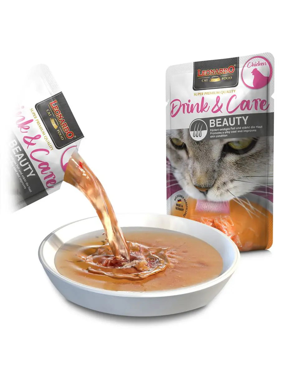 LEONARDO - DRINK & BEAUTY CARE 40 GR SABOR POLLO - Imagen 2