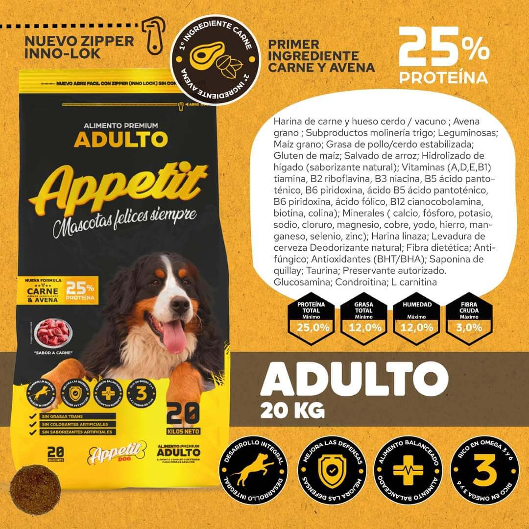 APPETIT - PERRO ADULTO 20 KG - Imagen 2