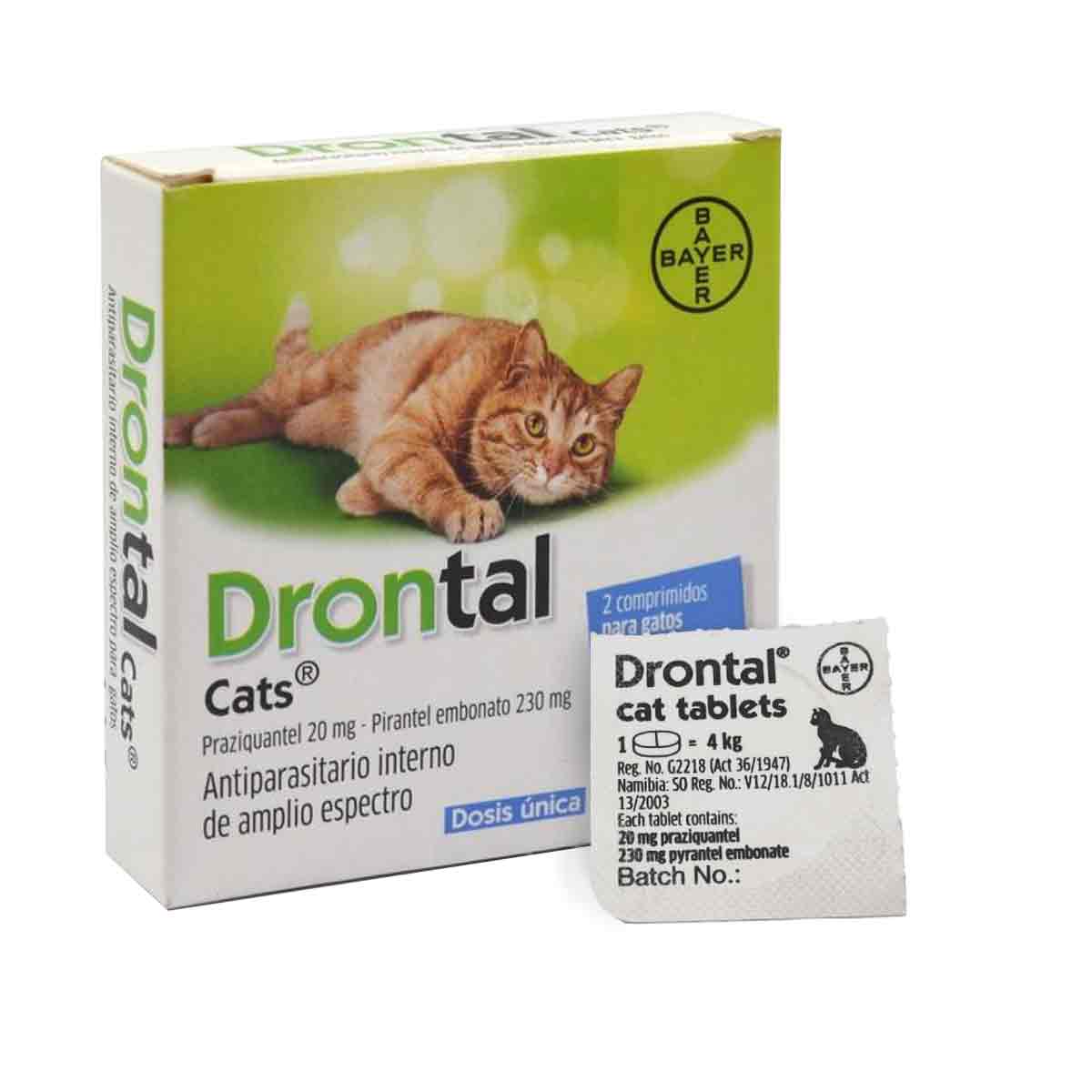 DRONTAL - GATOS 2 COMPRIMIDOS - Imagen 2