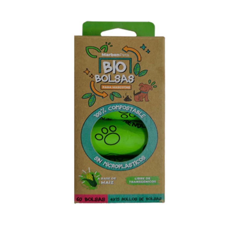 MARBEN PETS - BIO BOLSAS 4 ROLLOS