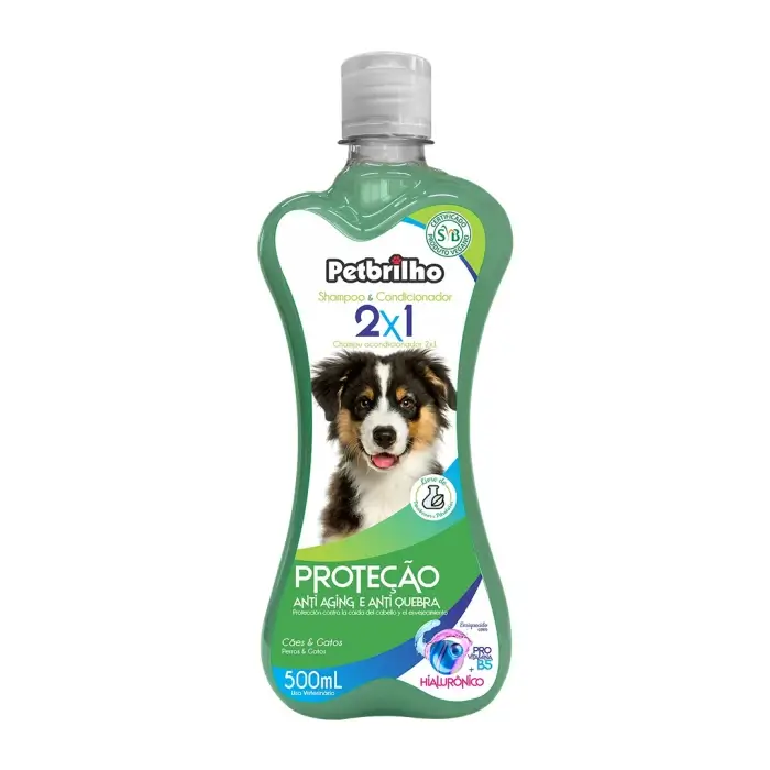 PETBRILHO - SHAMPOO DE ALOE VERA 500 ML - Imagen 3