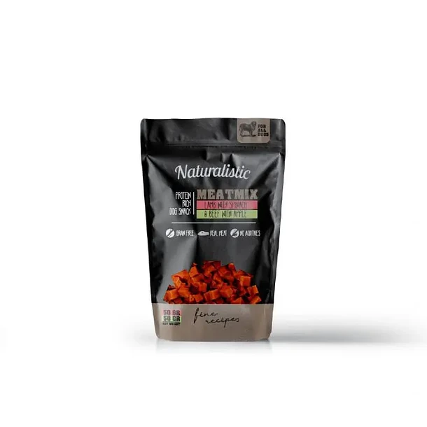 NATURALISTIC - MEATMIX LAMB SPINACH & BEEF APPLE 50/50 GR (C2265)