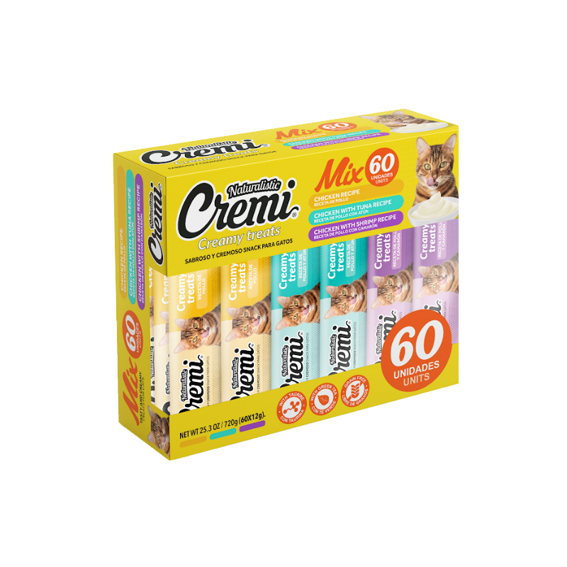 NATURALISTIC - CREMI BOX CHICKEN FOOD MIX 60 SACHETS (C2593)