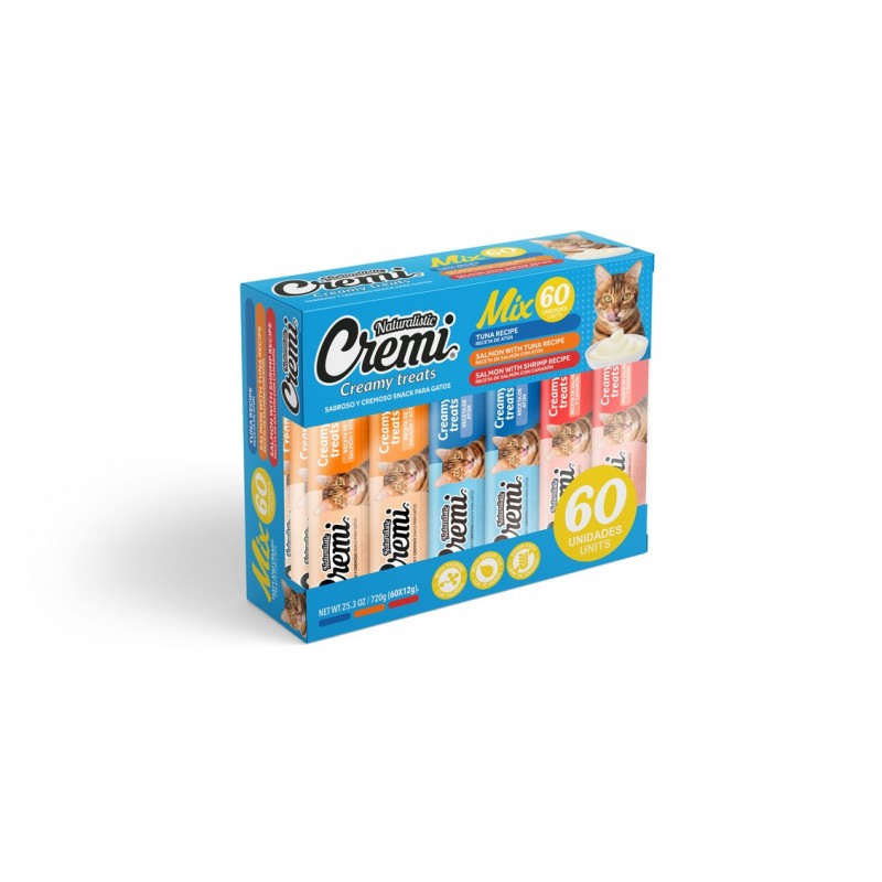 NATURALISTIC - CREMI BOX SEA FOOD MIX 60 SACHETS (C2609) - Imagen 2