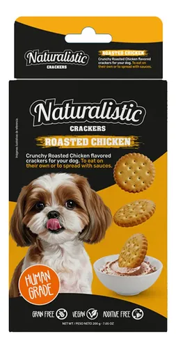 NATURALISTIC - CRACKERS ROASTED CHICKEN 200G (C2678) - Imagen 2