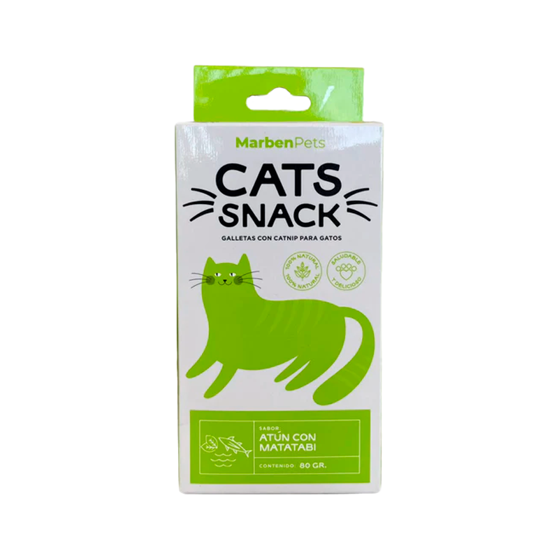 MARBEN PETS - CATS SNACK GALLETAS ATUN CON MATATABI 80 GR (CK1025) - Imagen 2