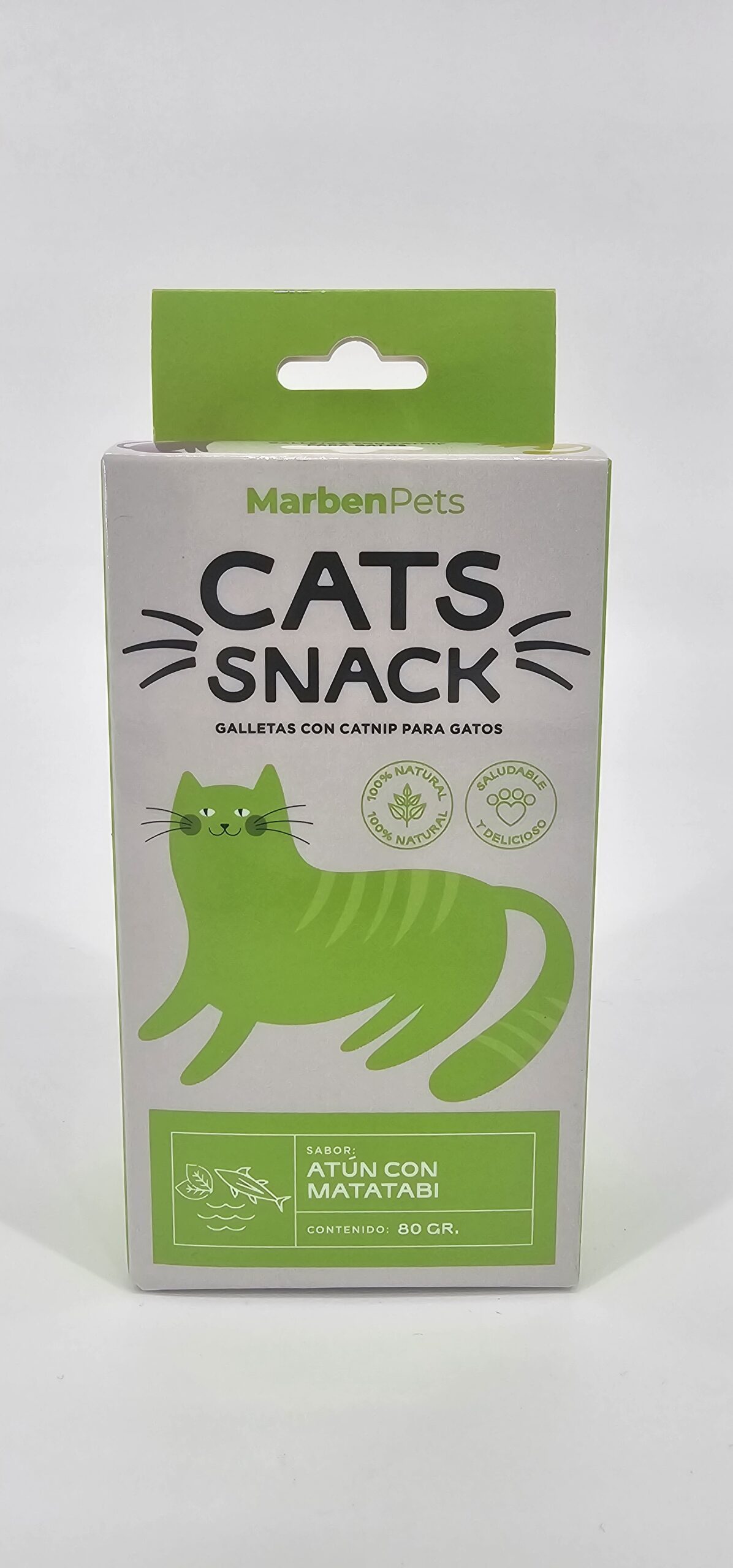 MARBEN PETS - CATS SNACK GALLETAS ATUN CON MATATABI 80 GR (CK1025) - Imagen 3
