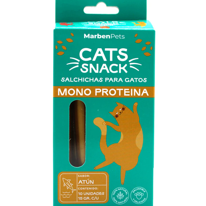 MARBEN PETS - SALCHICHAS MONOPROTEICAS DE ATUN 15 GR - Imagen 2