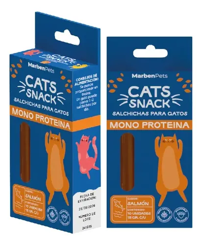 MARBEN PETS - SALCHICHAS MONOPROTEICAS DE SALMON 15 GR - Imagen 3