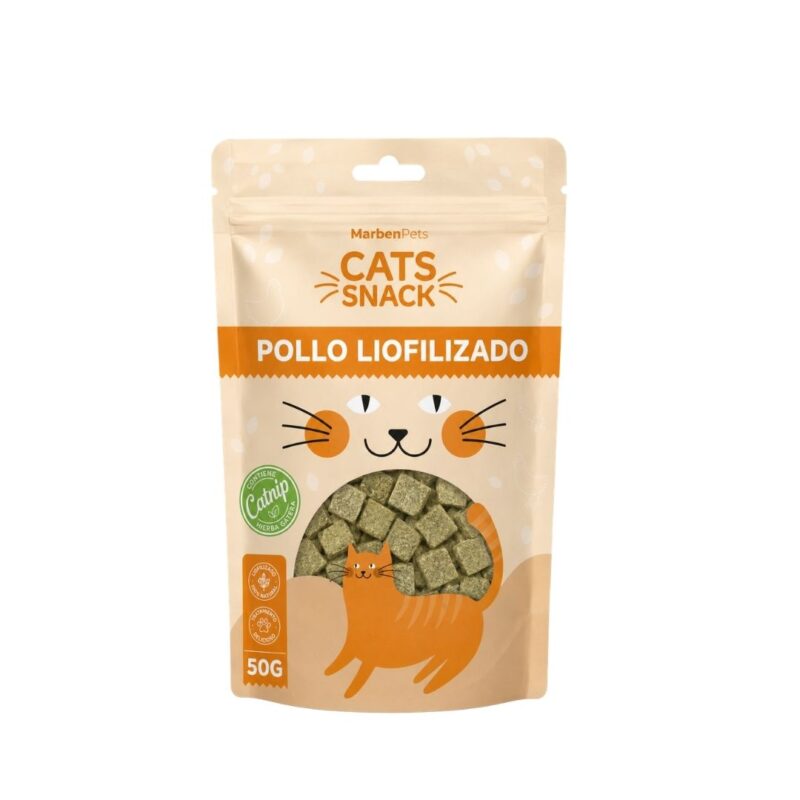 MARBEN PETS - POLLO LIOFILIZADO CON CATNIP 50 GR (CK1071)