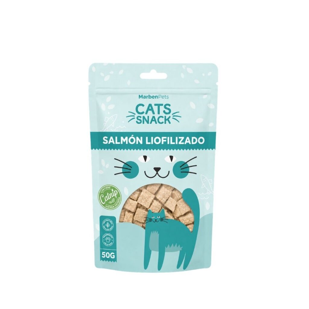 MARBEN PETS - SALMON LIOFILIZADO CON CATNIP 50 GR (CK1072)