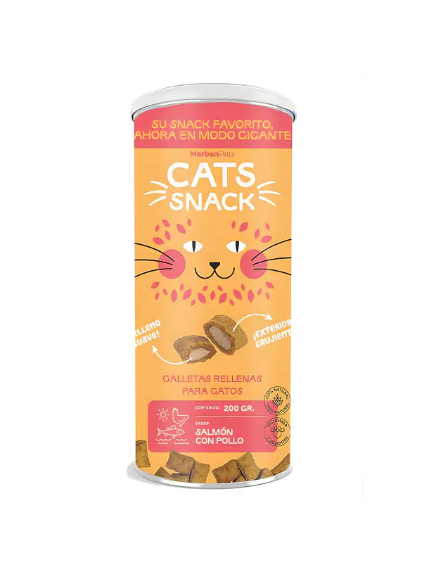 MARBEN PETS - MAXI GALLETA RELLENA SALMON POLLO 200 GRS (CK2001) - Imagen 2