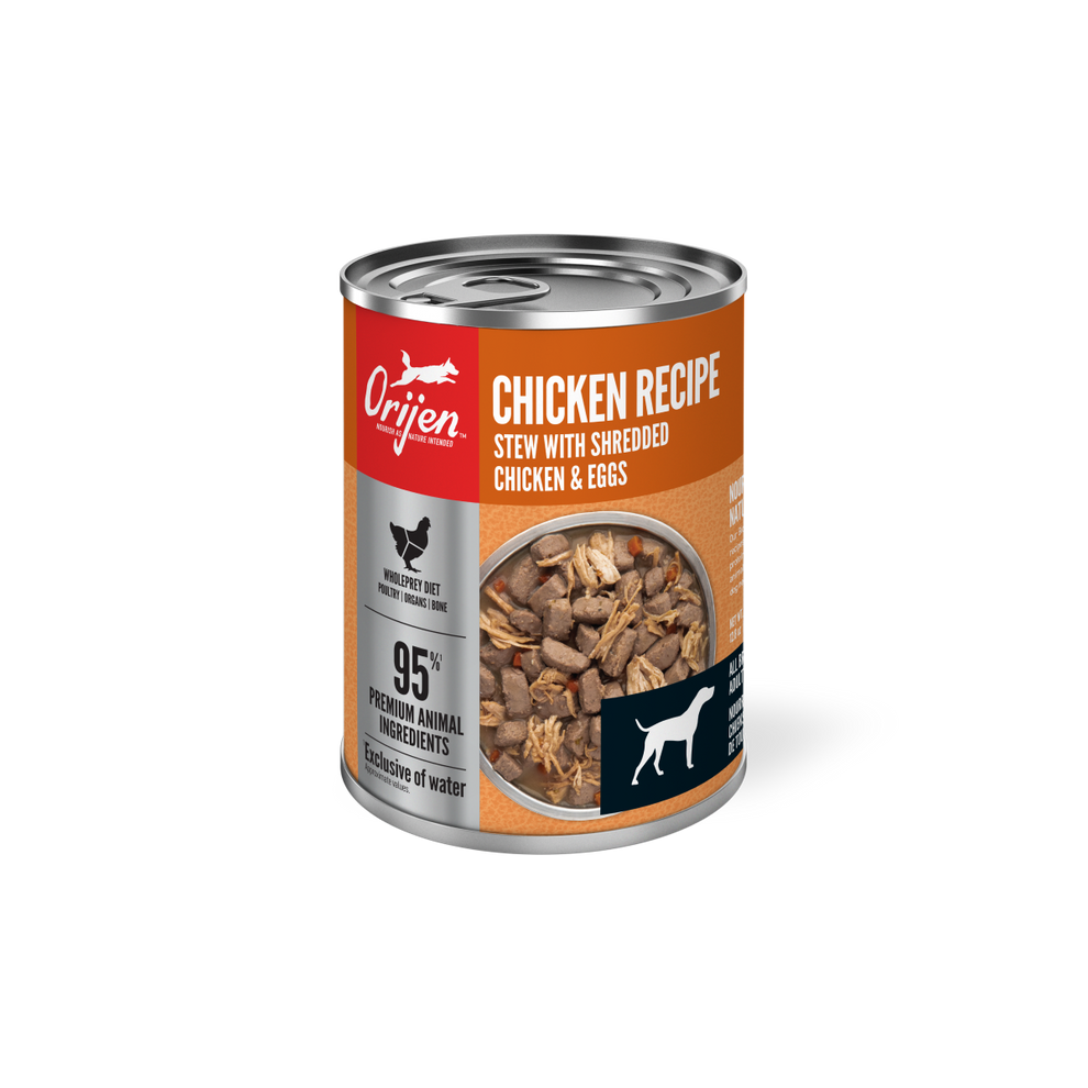 ORIJEN - LATA PERRO CHICKEN RECIPE STEW WITH SHREDDED CHICKEN & EGGS 360 GR