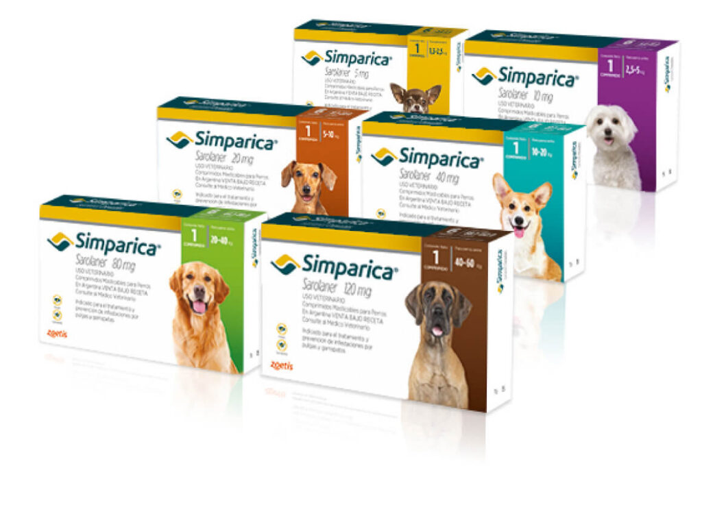 SIMPARICA - 20 MG 1 COMPRIMIDO 5 A 10 KG