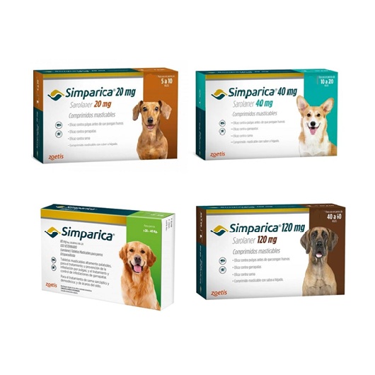 SIMPARICA - 40 MG 1 COMPRIMIDO 10 A 20 KG