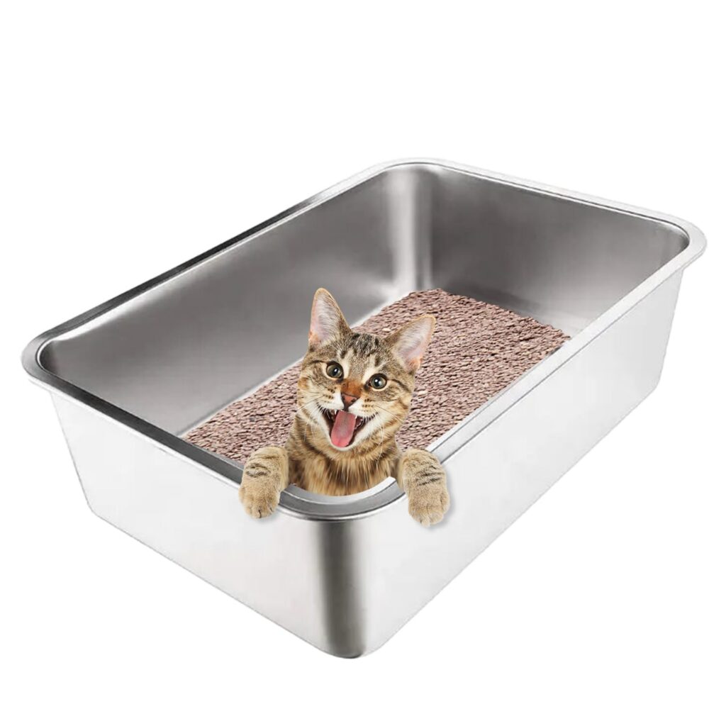 MARBEN PETS - ARENERO ACERO INOXIDABLE 50x35X24cm