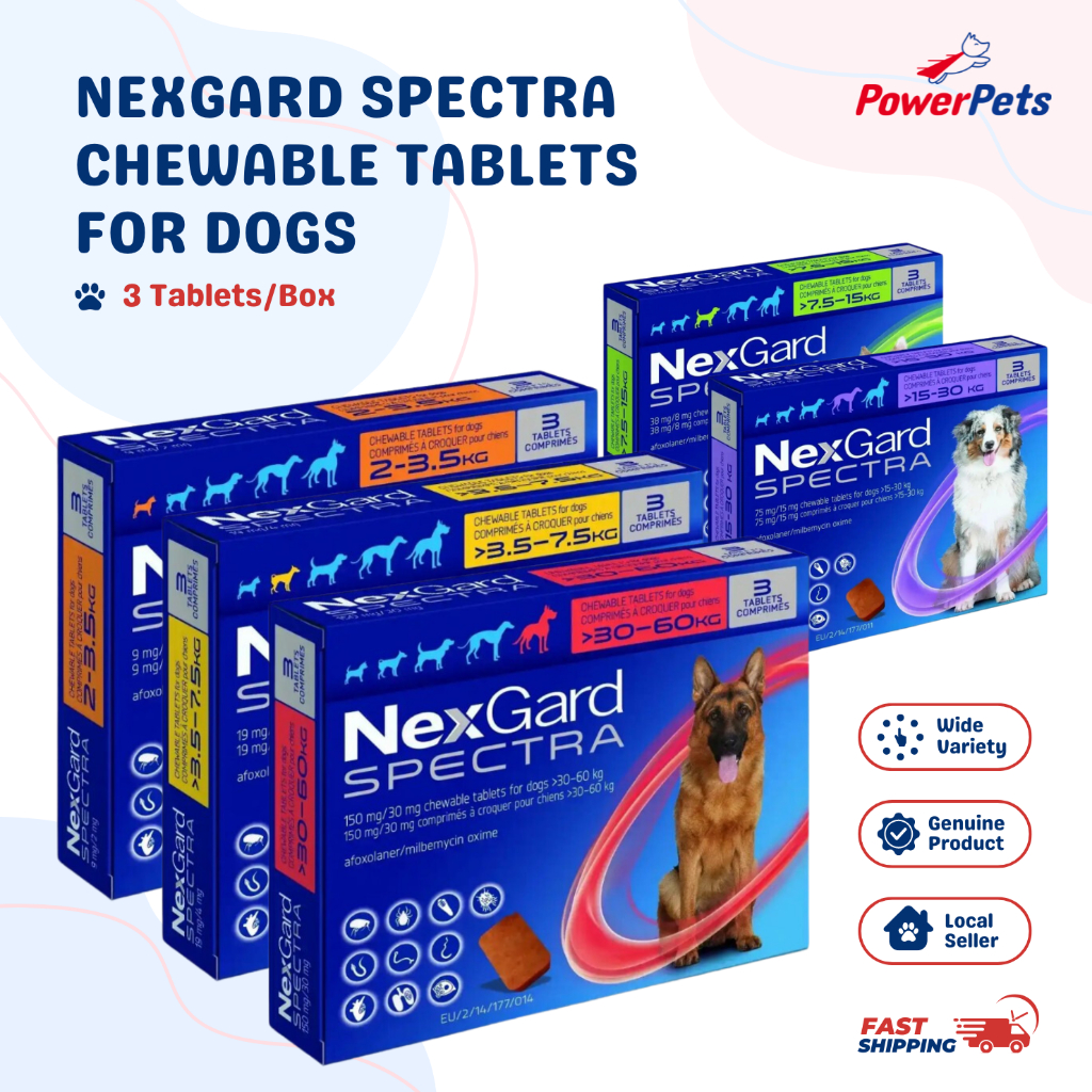 NEX GARD 3 - TABLETAS SPECTRA 30 - 60 KG