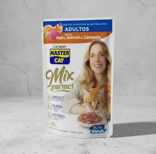 MASTER CAT - POUCH MIX ATUN, SALMON Y CAMARON 85 GR - Imagen 3