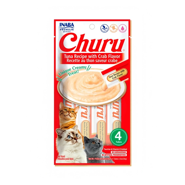 CHURU - CAT TUNA RECIPE WITH CRAB FLAVOR 56 GR (USA665)
