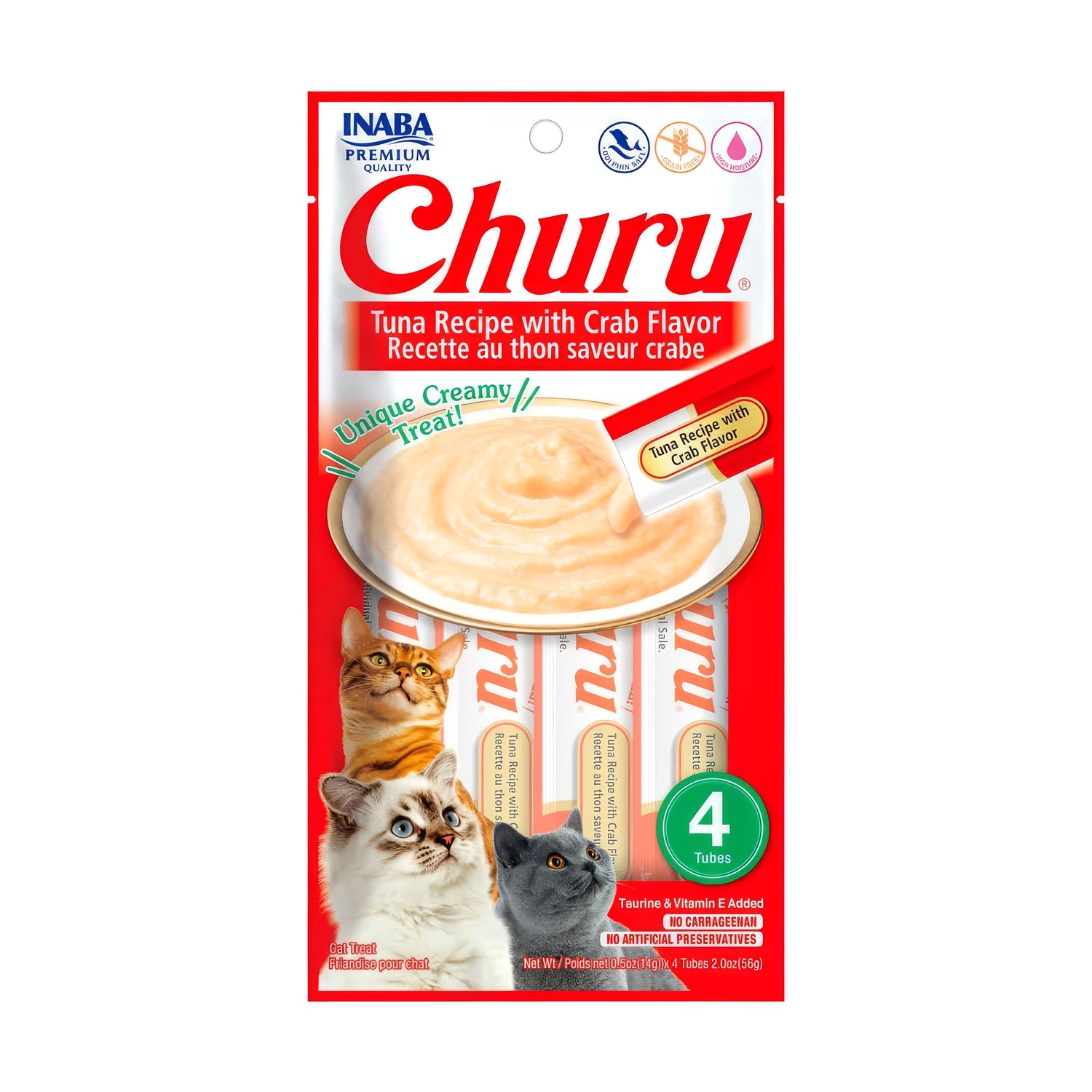 CHURU - CAT TUNA RECIPE WITH CRAB FLAVOR 56 GR (USA665) - Imagen 3