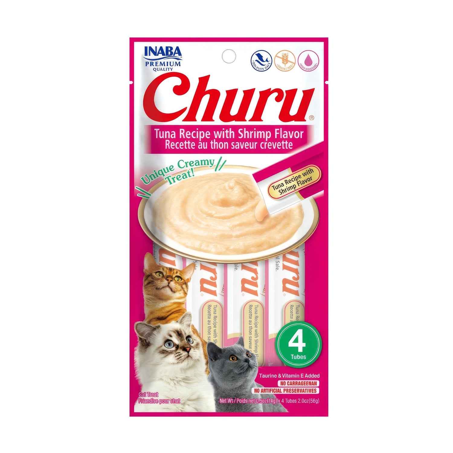 CHURU - CAT TUNA RECIPE WITH SHRIMP FLAVOR 56 GR (USA666) - Imagen 3