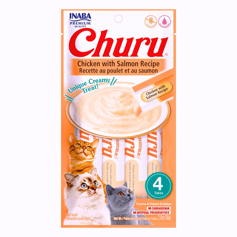 CHURU - CAT CHICKEN WITH SALMON RECIPE 56 GR USA667 - Imagen 2