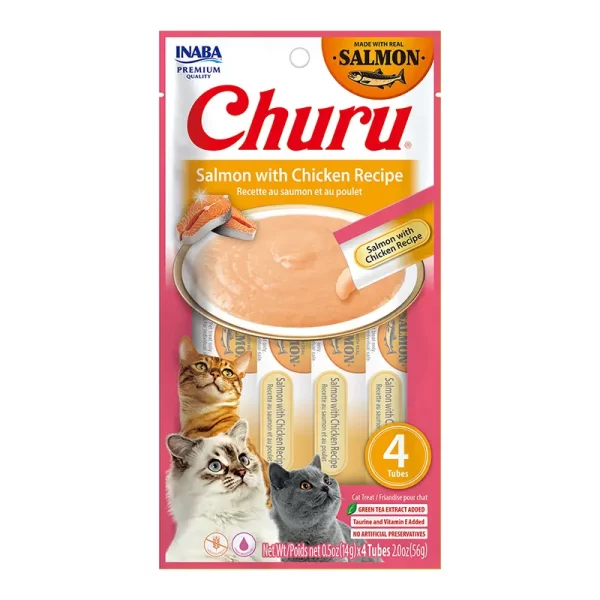 CHURU - CAT CHICKEN WITH SALMON RECIPE 56 GR USA667 - Imagen 3