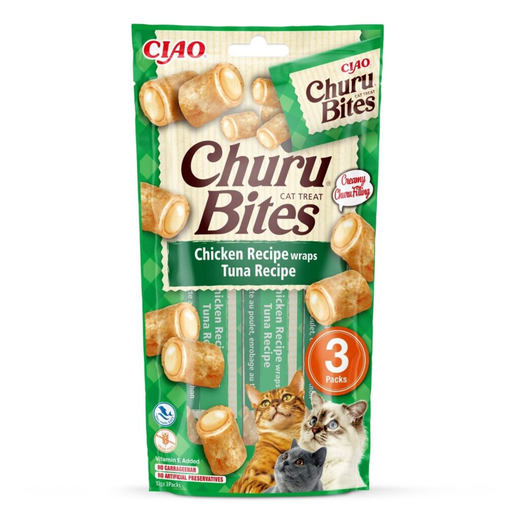 CHURU - BITES CHICKEN RECIPE WRAPS TUNA 3 UNIDADES / 30 GR [USA721]