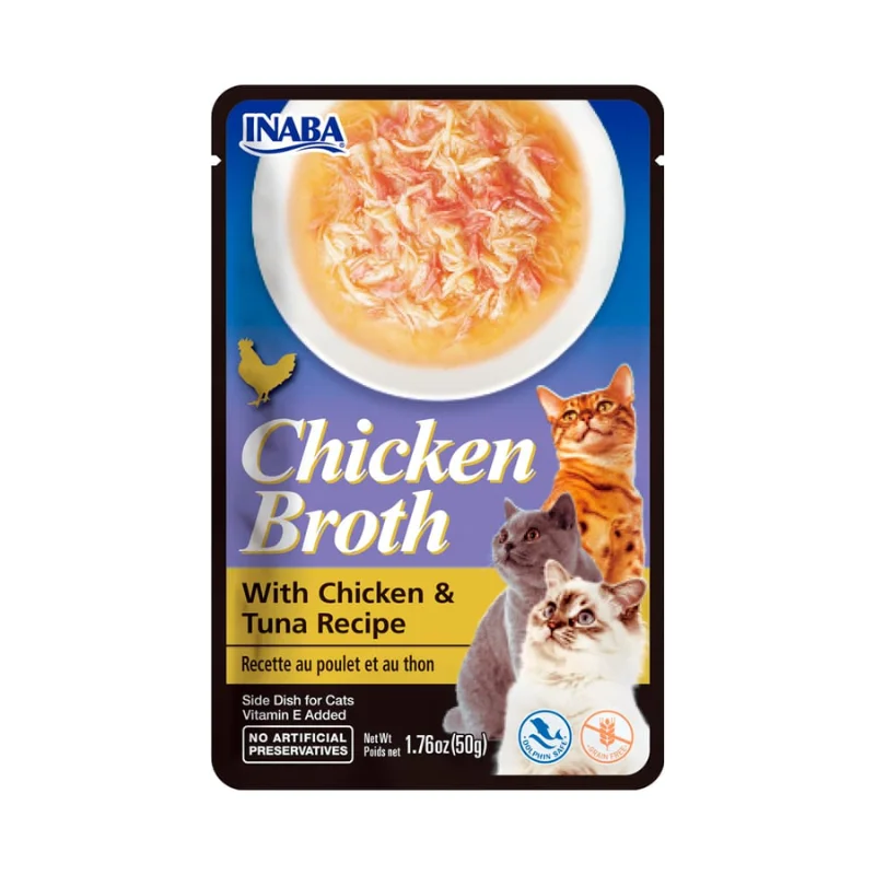 CHURU - BROTH CHICKEN & TUNA RECIPE 50 GR (USA822)