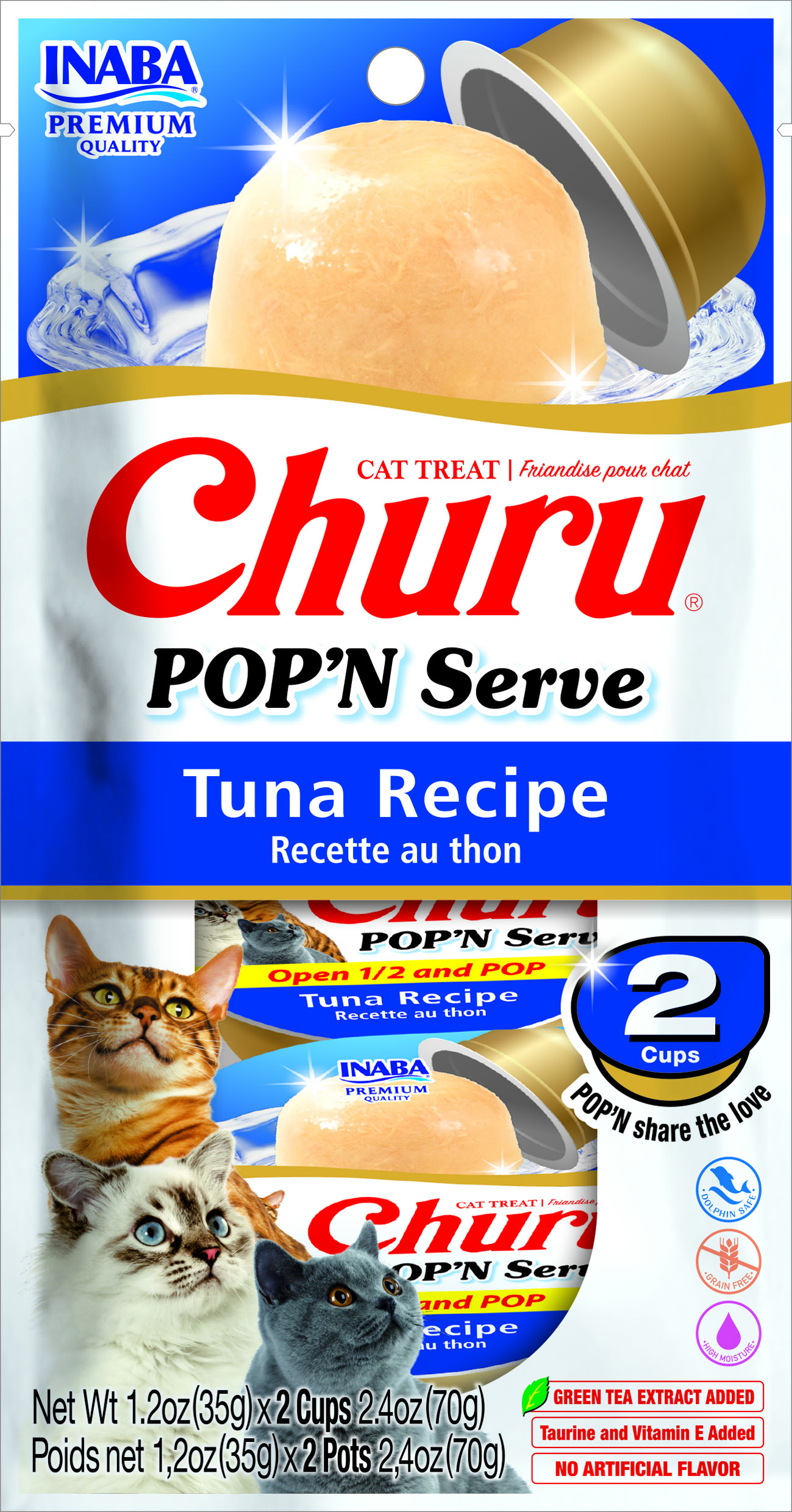 CHURU - CAT POP AND SERVE ATUN 70 GR (USA751)