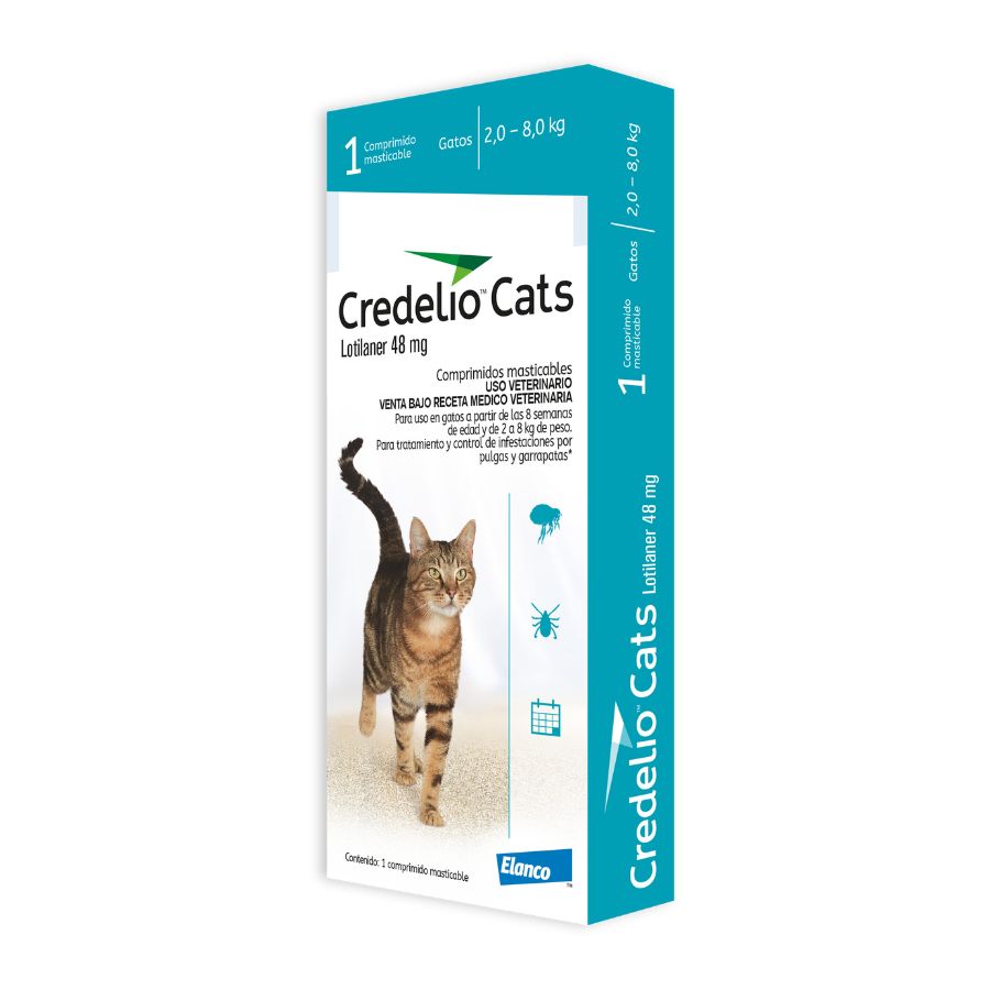 CREDELIO - CATS 48 MG 2-8 KG 1 COMPRIMIDO