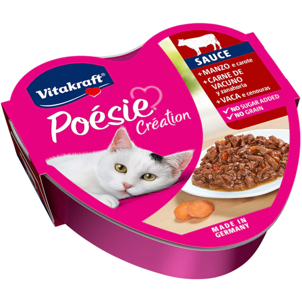VITAKRAFT - POESIE CREATION CARNE DE VACUNO 85 GR