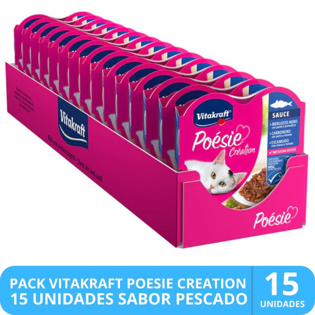 VITAKRAFT - POESIE CREATION PESCADO 85 GR - Imagen 2